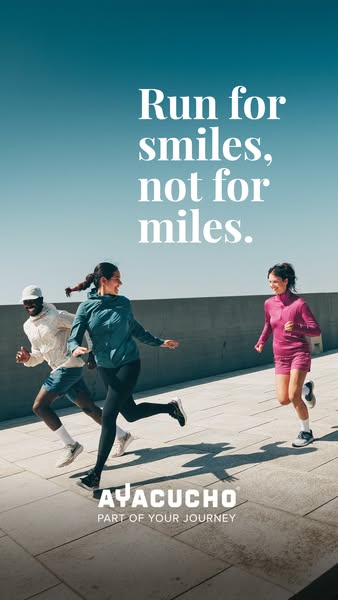 Run for smiles, not for miles.