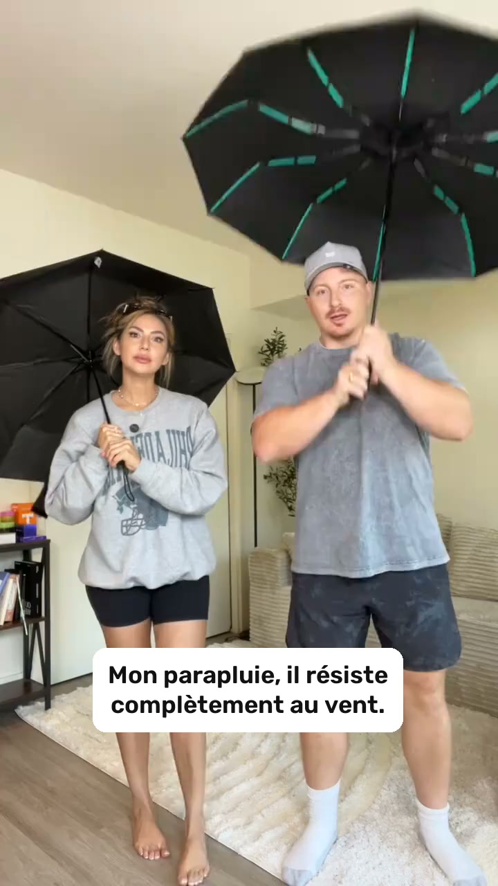 Encore un parapluie perdu ? Celui-ci s'accroche