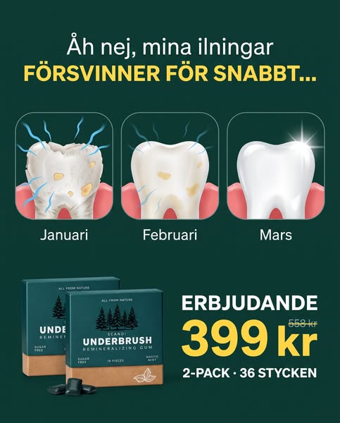 Ett tuggummi som förändrar dina tänder.