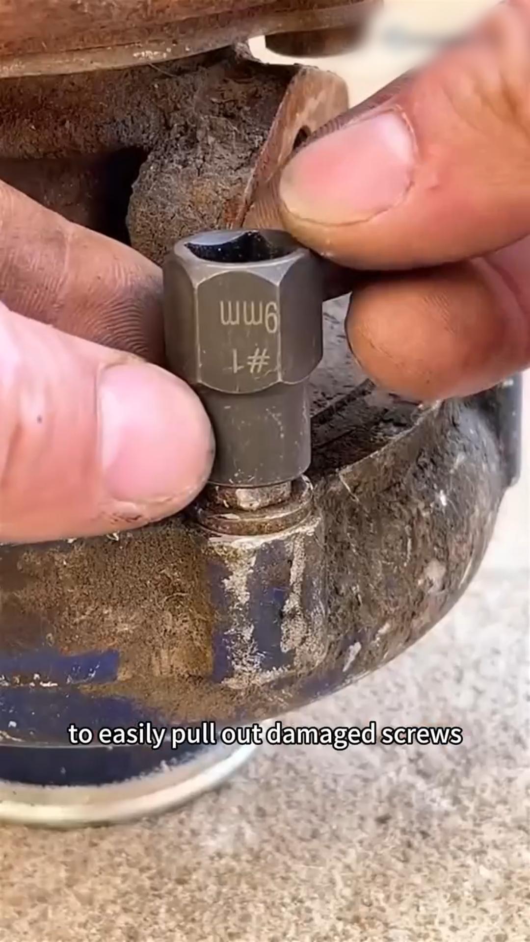 Impact Bolt Nut Extractor Set