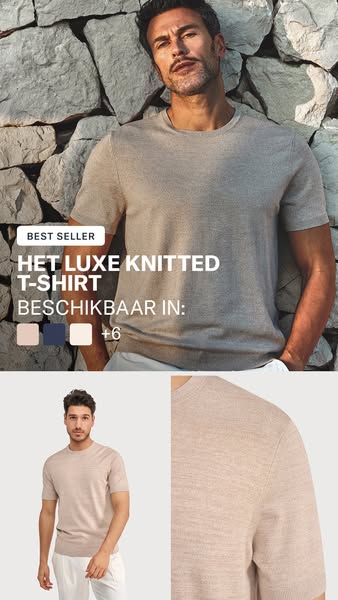 Nieuw: Luxe Knitted T-shirt