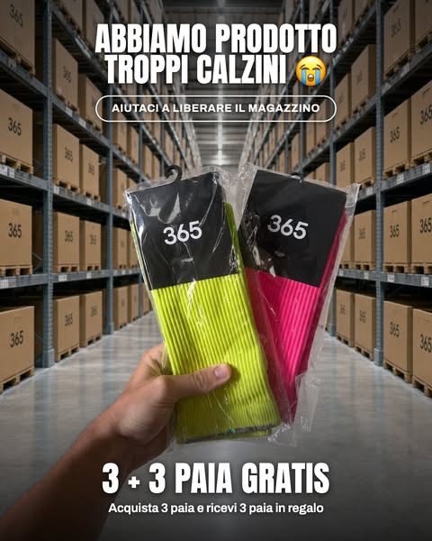 Compri 3 paia = 3 paia gratis