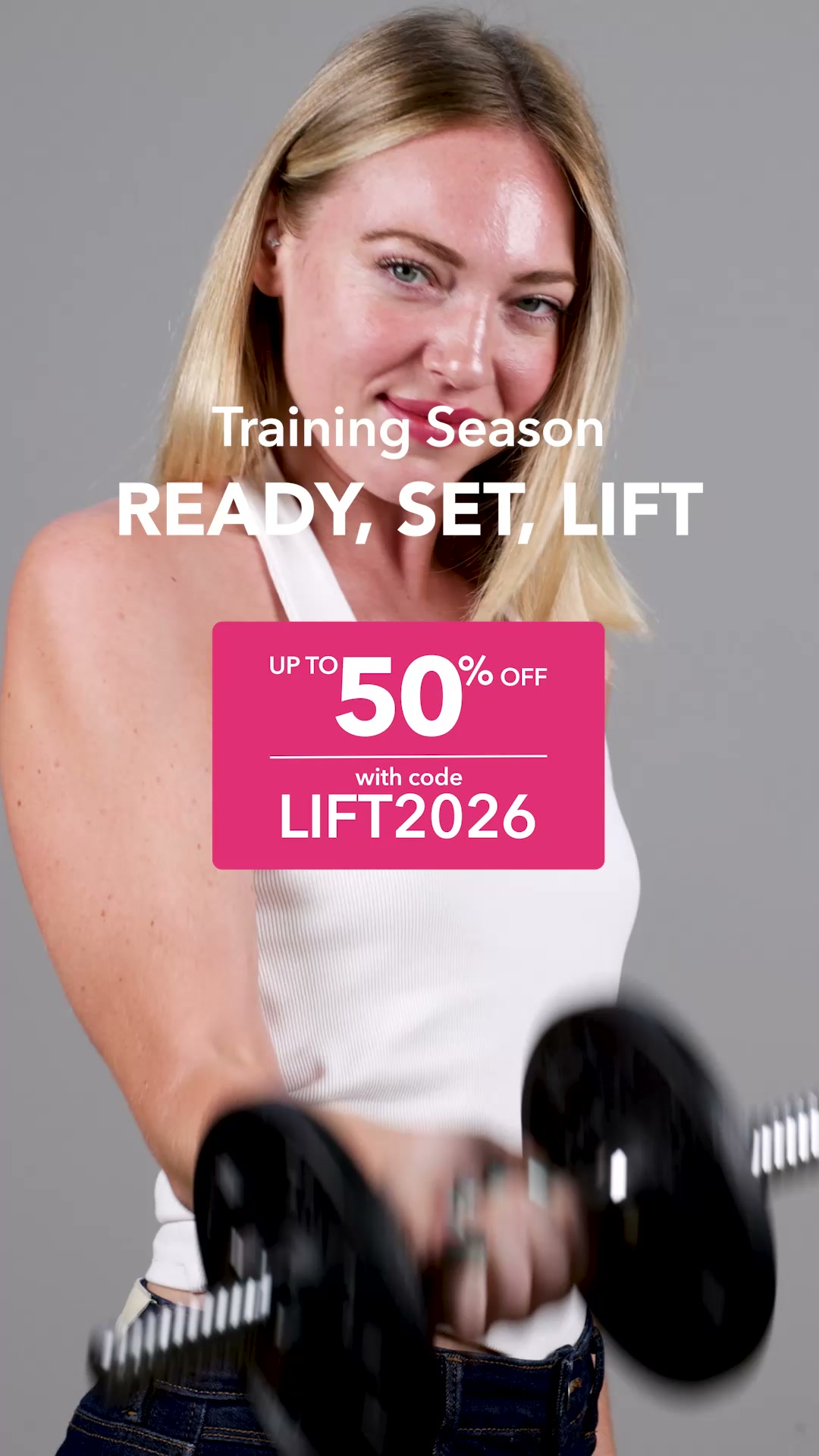 Sweat-free lifting with code LIFT2026