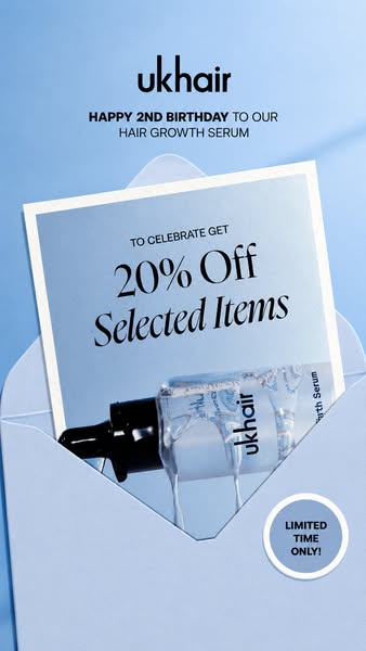 20% off UKHAIR Serum - Limited Time!