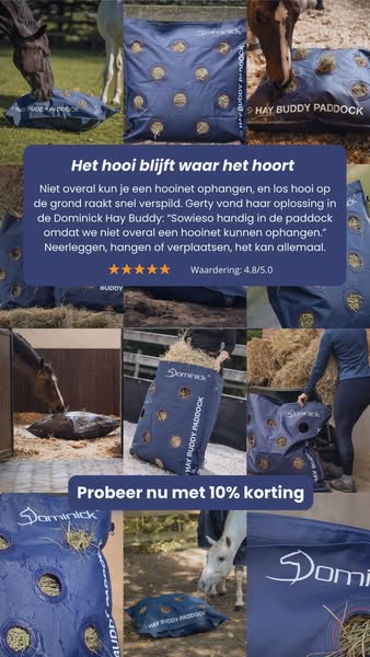 Het hooi blijft waar het hoort