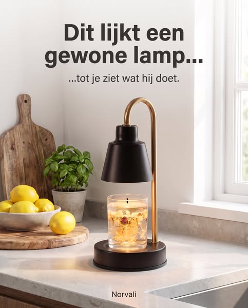 Geurkaars verwarmen zonder vlam