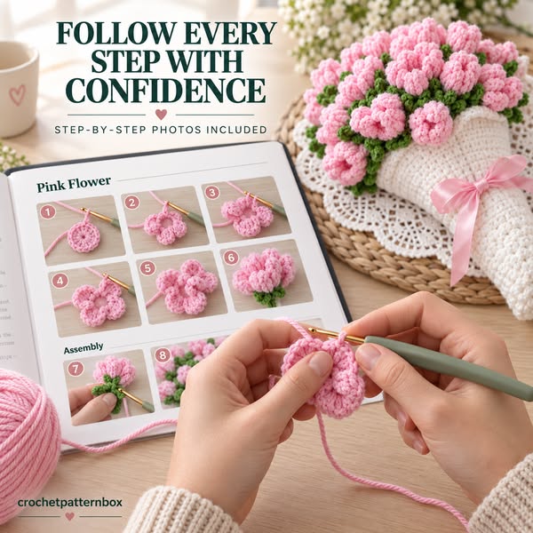 Crochet a Bouquet That Becomes a Blanket