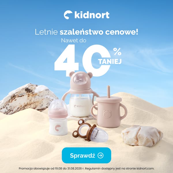 Letnie szaleństwo cenowe w Kidnort. Wszystkie produkty nawet 40% taniej | Kidnort.com