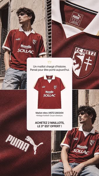 METZ 2003/04 — 53 € + LIVRAISON & PERSONNALISATION GRATUITES
