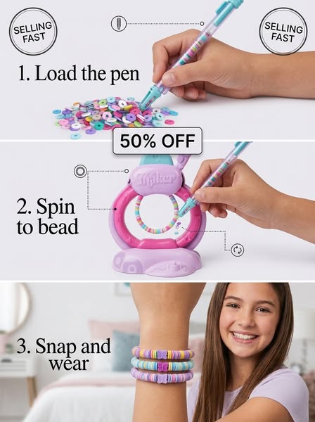 Cool Maker Bracelet Maker with Bead Accessory Pack