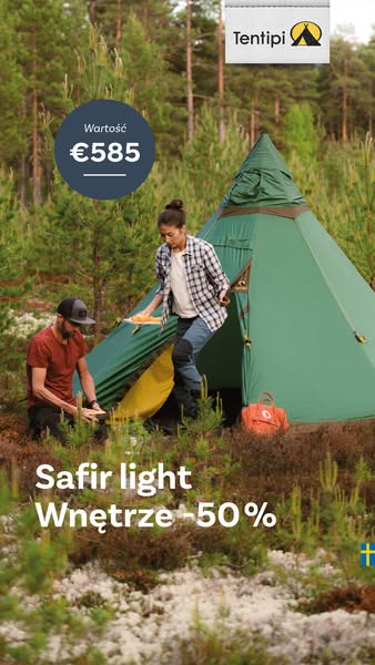 SAFIR 5 light – Lżejszy namiot na całoroczne przygody