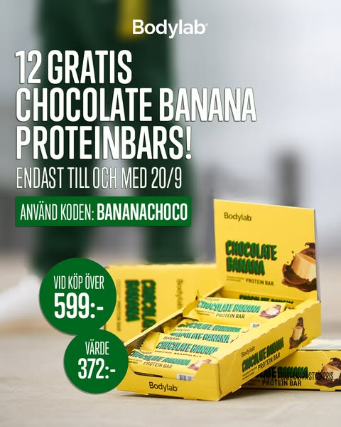 Få en kartong gratis bars – sista chansen 20/9!