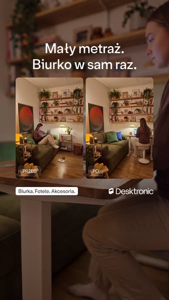 Ta sama osoba. Nowe, lepsze biurko