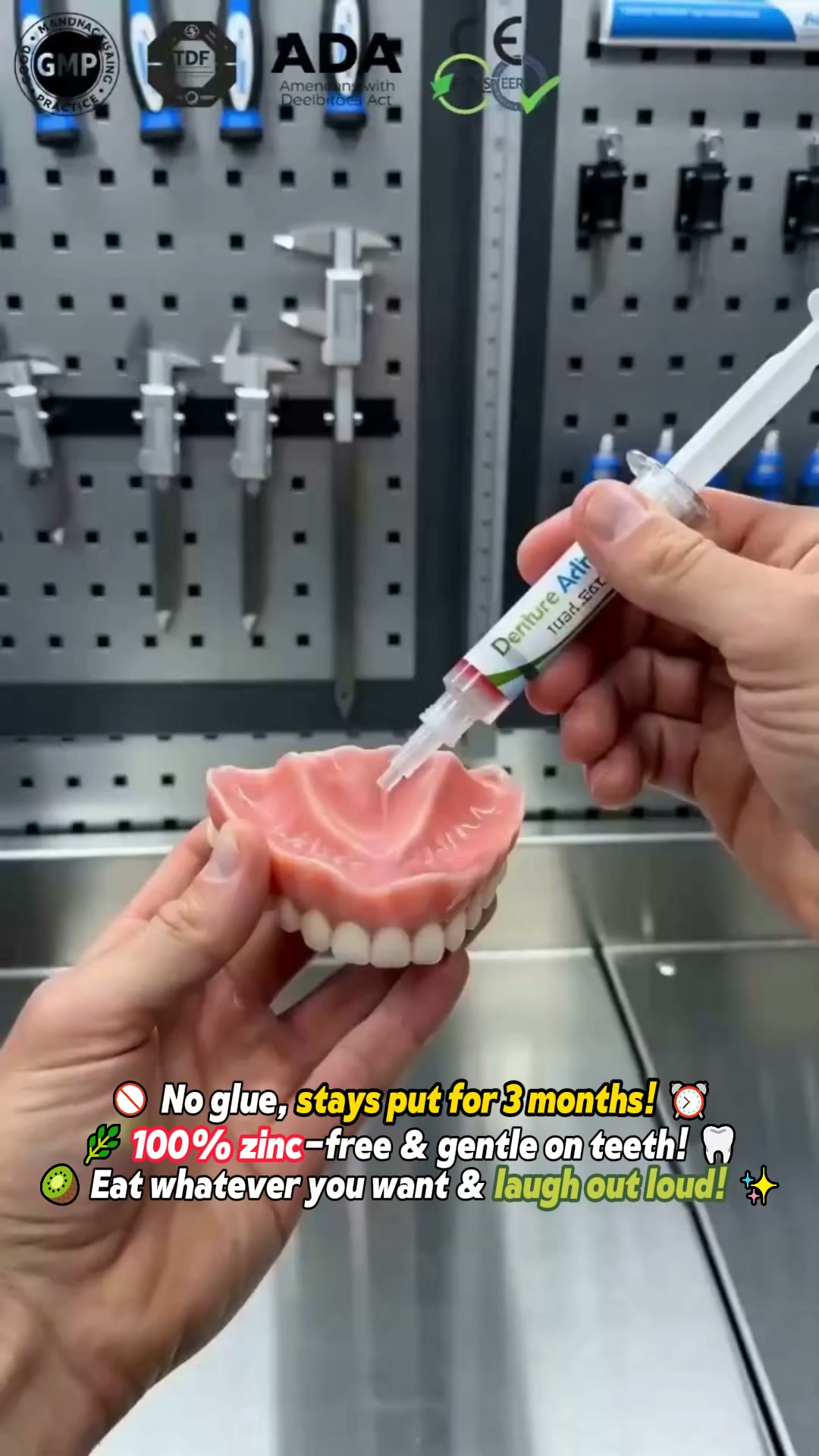 SL‑Denture Adhesive Kit – Improved Fit For Daily Denture Wear!
