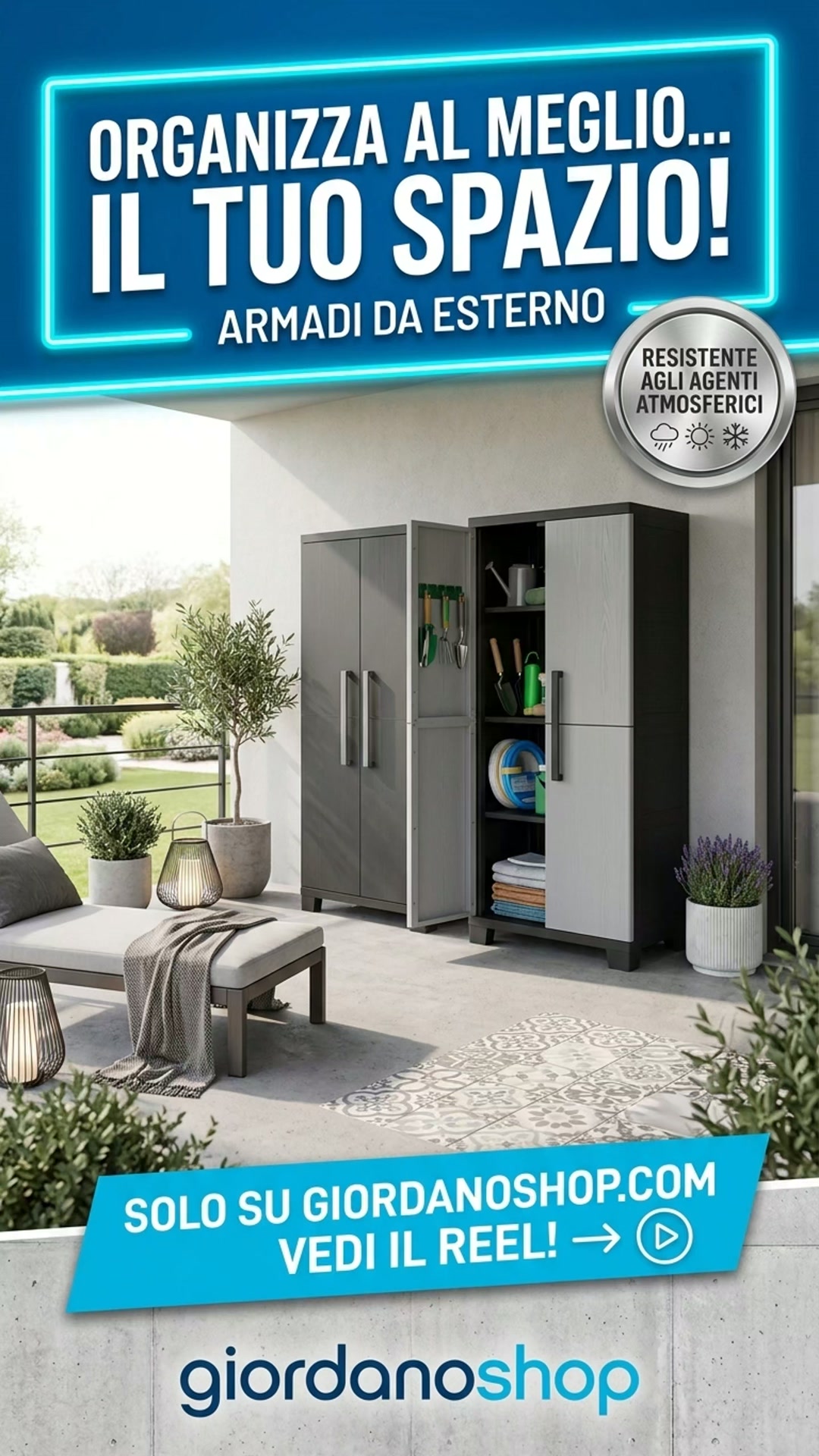 Il balcone finalmente in ordine