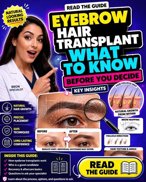 Eyebrow Transplant Recovery: Key Factors