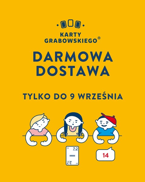 DARMOWA DOSTAWA - tylko do 9 września