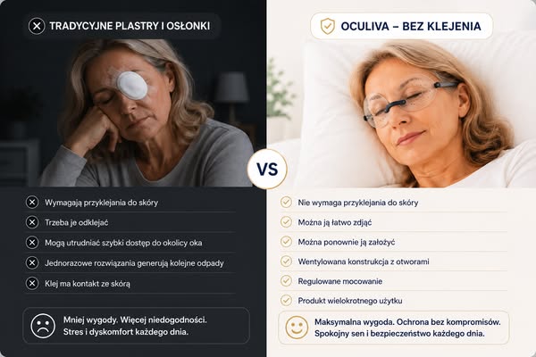 Ochrona po operacji zaćmy bez plastrów