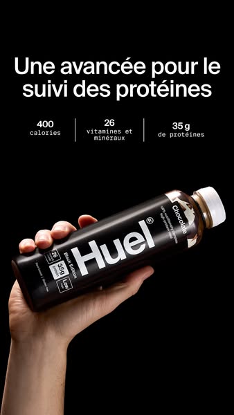 Pas le temps de cuisiner ? Voici Huel Black Edition