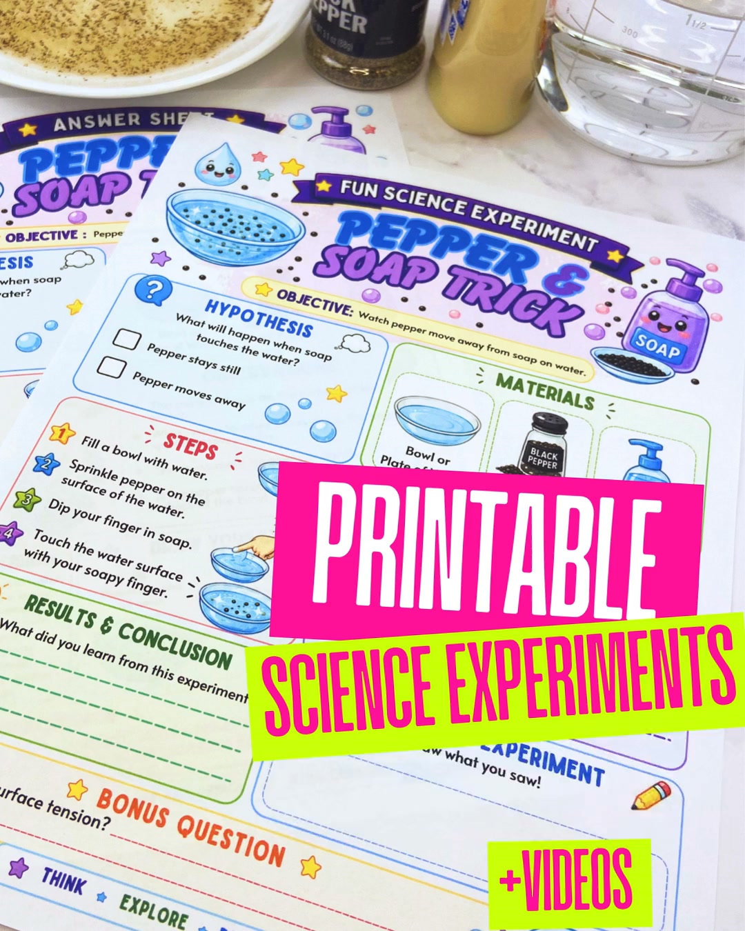 53 Science Printables Ready to Sell!