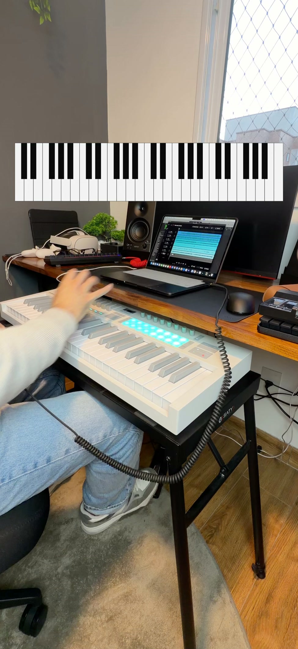 Keyboard player, turn your keyboard into a professional stage setup using just your phone and a MIDI cable.