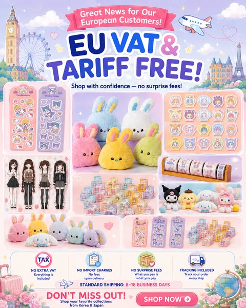 EU VAT & Tariff-Free Shipping!