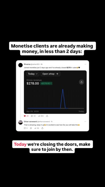 Today is the last day to get inside