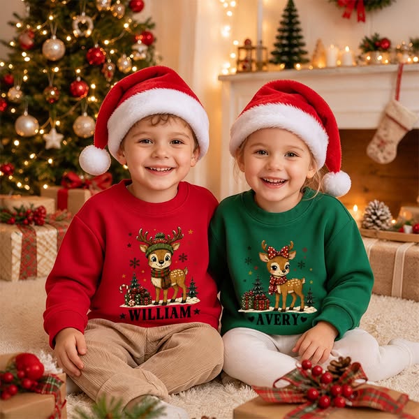 Personalized Kid Christmas Sweatshirts