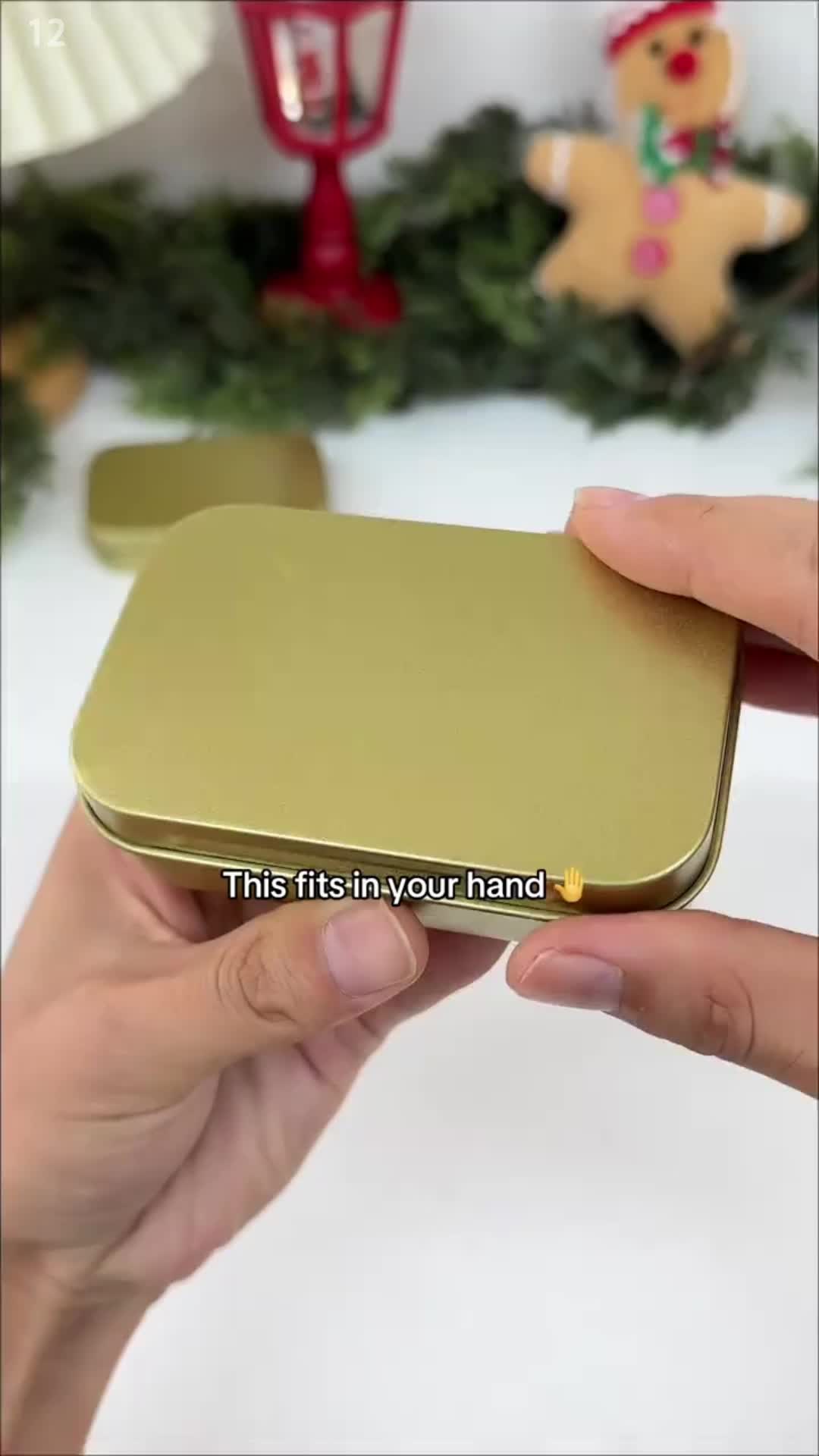Miniature Christmas Nativity Scene Tin Set