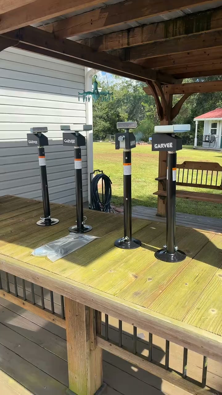 Garvee Adjustable Stabilizer Jack's to hold up the frame of a travel trailer or RV