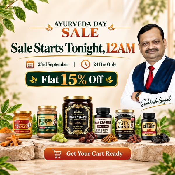 Get Ready for Extra 15% Off – 24-Hour Ayurveda Day Sale on 23rd September!