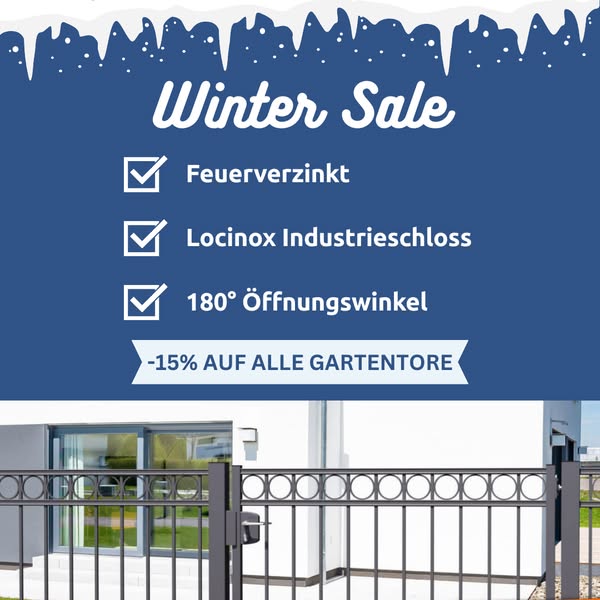 Winterfest: Rostfreie Tore für dein Zuhause