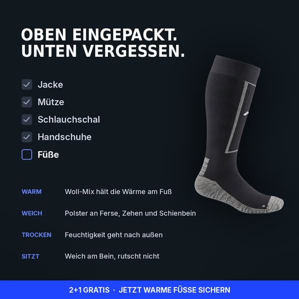 Endlich warme Füße