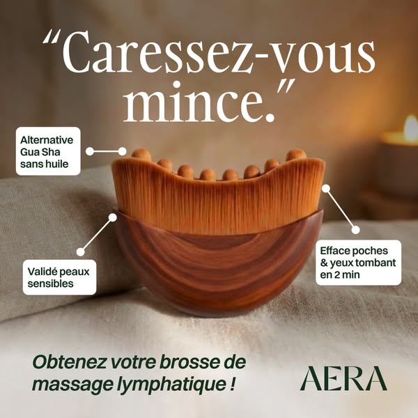 2 minutes par jour = peau plus ferme & moins de gonflements.