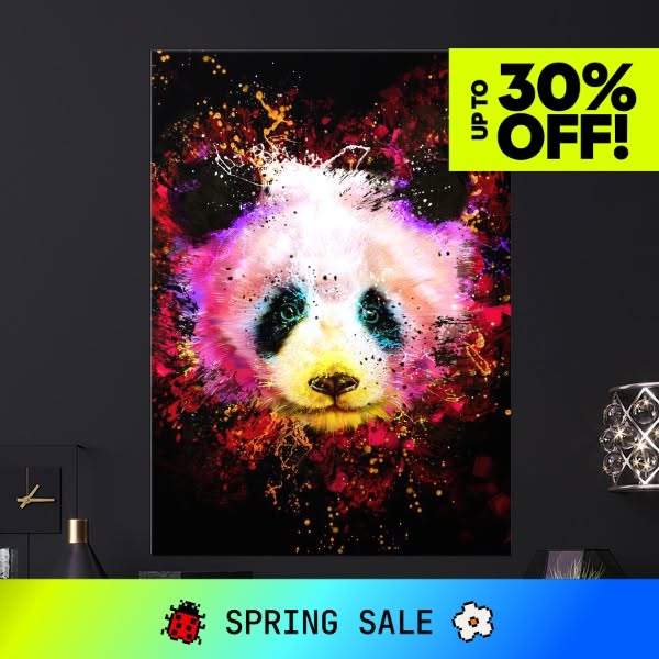Panda Metal Poster