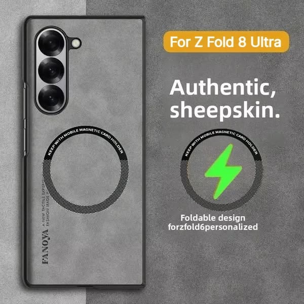 Ultrathin Magnetic Leather Case