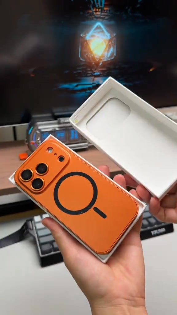 Sleek Magnetic Metal iPhone Case