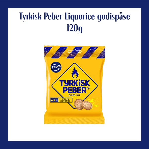 Tyrkisk Peber Liquorice godispåse 120g