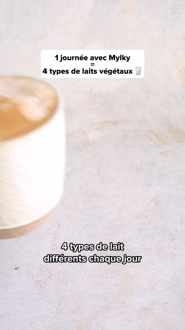 Du lait végétal frais en 60 secondes