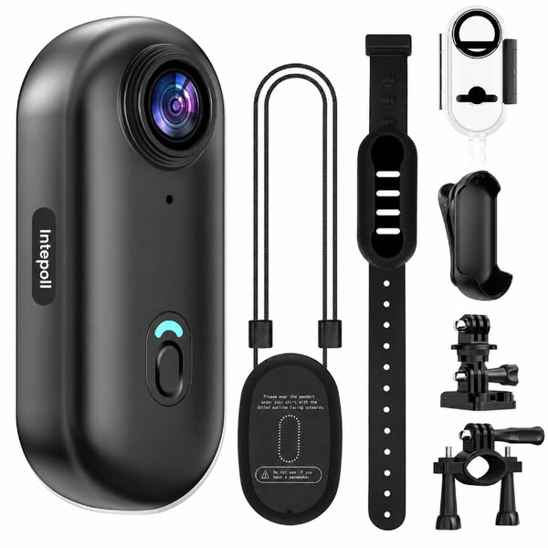 Mini Câmera de Ação 4K Pequena - Pack