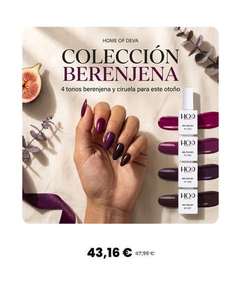 Colección Berenjena — 4 esmaltes por 43,16 €