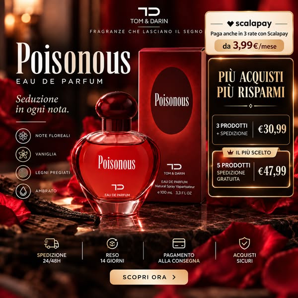 5 PROFUMI A 47,99€ + SPEDIZIONE GRATIS