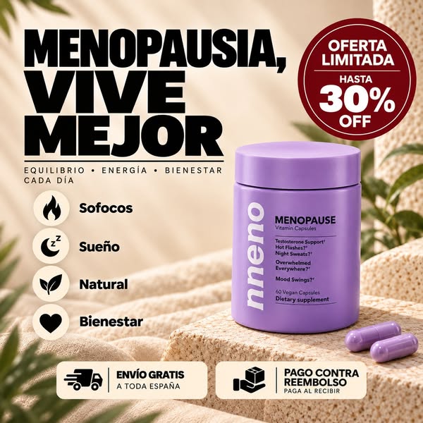 NNENO Menopausia – Complemento para Sofocos y Sudores Nocturnos
