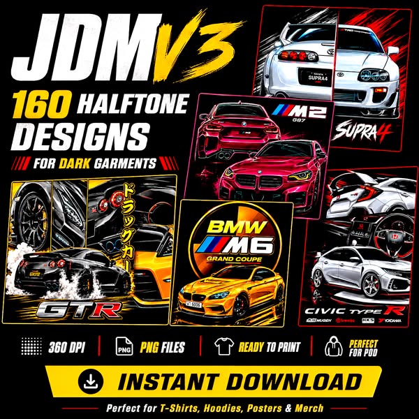 160 JDM Designs Ready to Print