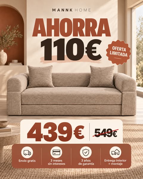 OFERTA LIMITADA · 439 € + ENVÍO GRATIS