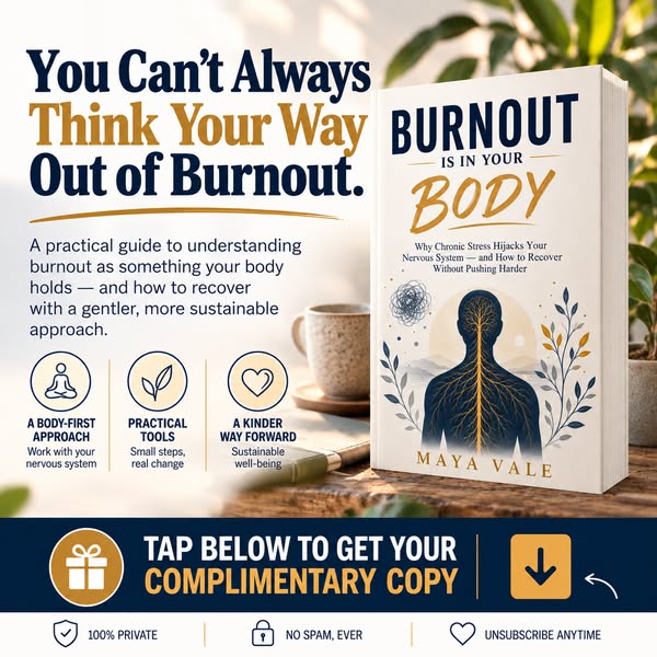 You Can’t Always Think Your Way Out of Burnout