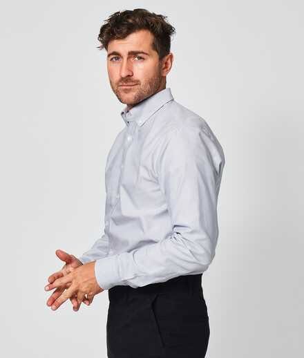 Hampton Light Grey Oxford Shirt