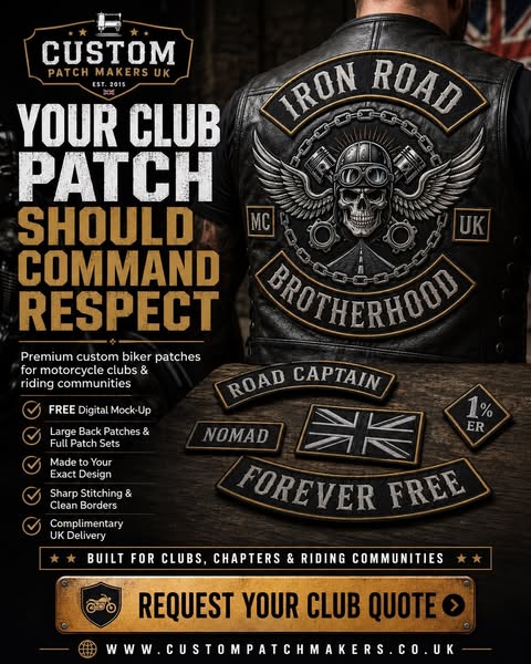 Premium Custom Patches for Motorcycle Clubs
