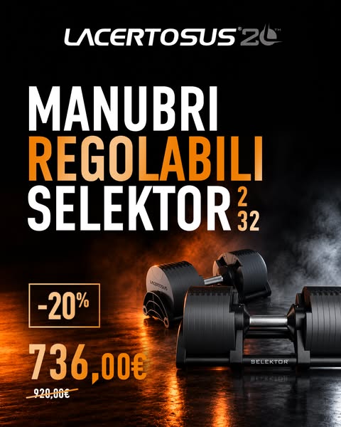 Selektor 2-32 kg: 736 € invece di 920 €