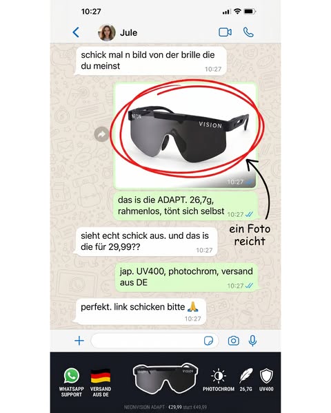 Nie wieder Gläser wechseln